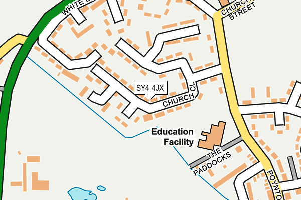 SY4 4JX map - OS OpenMap – Local (Ordnance Survey) SY4 4JX map - OS OpenMap – Local (Ordnance Survey)