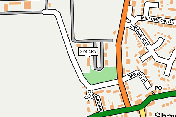 SY4 4PA map - OS OpenMap – Local (Ordnance Survey) SY4 4PA map - OS OpenMap – Local (Ordnance Survey)