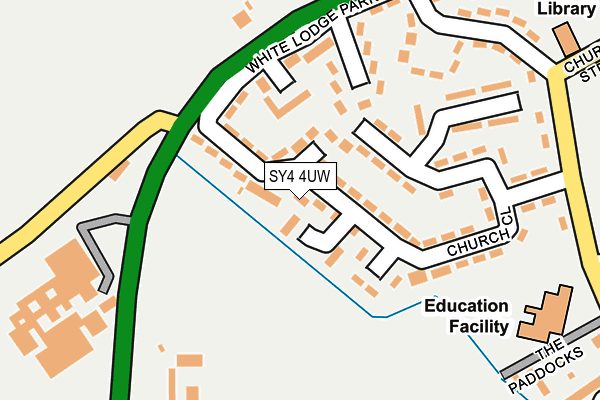 SY4 4UW map - OS OpenMap – Local (Ordnance Survey) SY4 4UW map - OS OpenMap – Local (Ordnance Survey)
