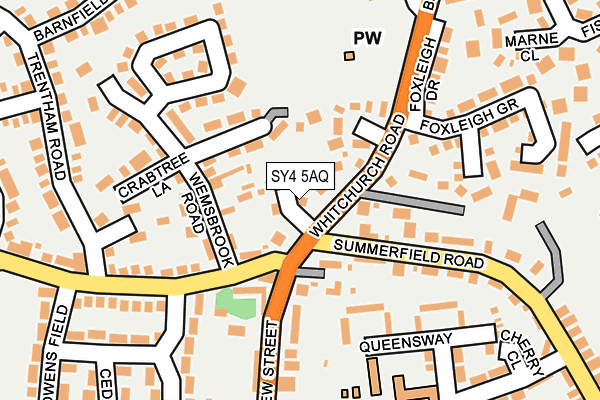 SY4 5AQ map - OS OpenMap – Local (Ordnance Survey)