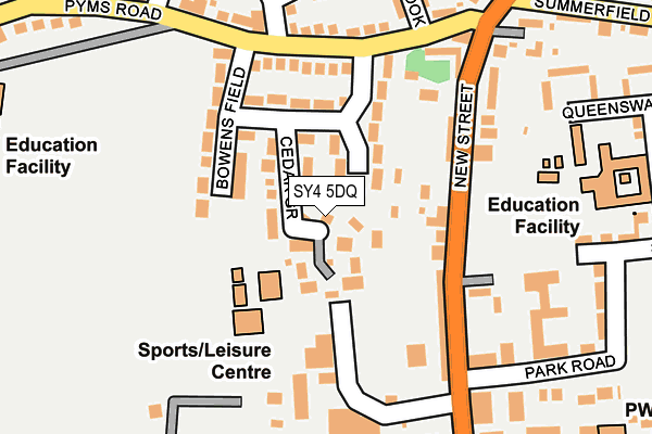 SY4 5DQ map - OS OpenMap – Local (Ordnance Survey) SY4 5DQ map - OS OpenMap – Local (Ordnance Survey)