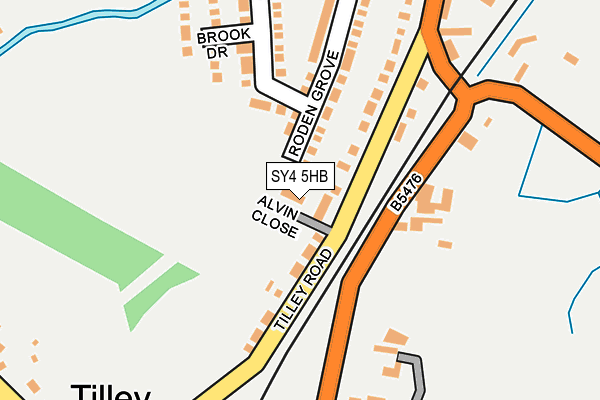 SY4 5HB map - OS OpenMap – Local (Ordnance Survey) SY4 5HB map - OS OpenMap – Local (Ordnance Survey)
