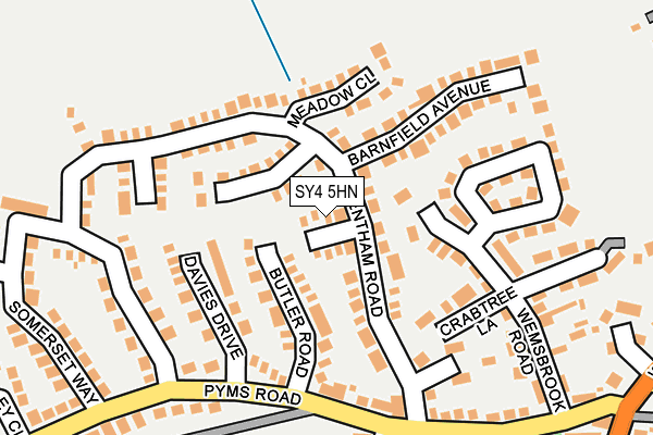 SY4 5HN map - OS OpenMap – Local (Ordnance Survey) SY4 5HN map - OS OpenMap – Local (Ordnance Survey)