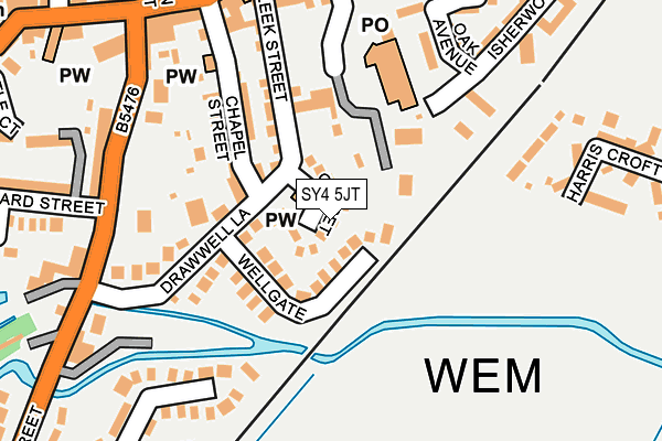SY4 5JT map - OS OpenMap – Local (Ordnance Survey) SY4 5JT map - OS OpenMap – Local (Ordnance Survey)