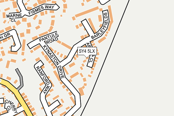 SY4 5LX map - OS OpenMap – Local (Ordnance Survey) SY4 5LX map - OS OpenMap – Local (Ordnance Survey)
