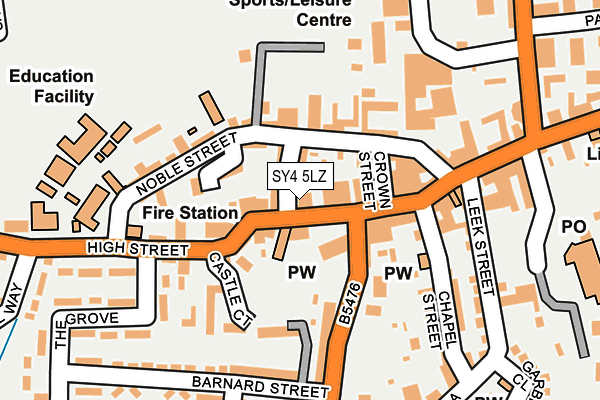 SY4 5LZ map - OS OpenMap – Local (Ordnance Survey) SY4 5LZ map - OS OpenMap – Local (Ordnance Survey)
