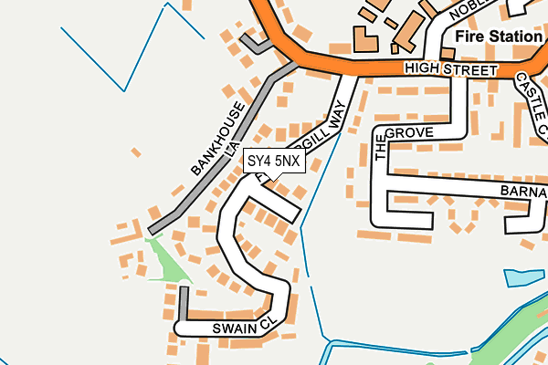 SY4 5NX map - OS OpenMap – Local (Ordnance Survey) SY4 5NX map - OS OpenMap – Local (Ordnance Survey)