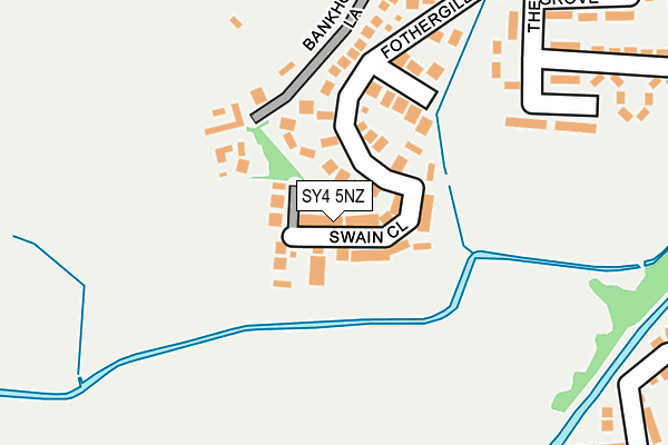 SY4 5NZ map - OS OpenMap – Local (Ordnance Survey) SY4 5NZ map - OS OpenMap – Local (Ordnance Survey)