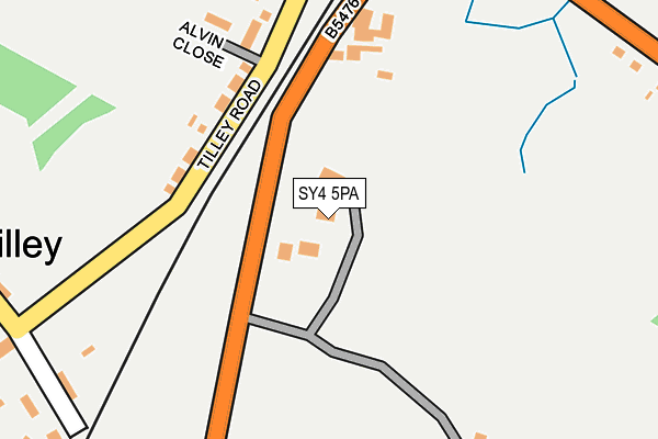 SY4 5PA map - OS OpenMap – Local (Ordnance Survey) SY4 5PA map - OS OpenMap – Local (Ordnance Survey)