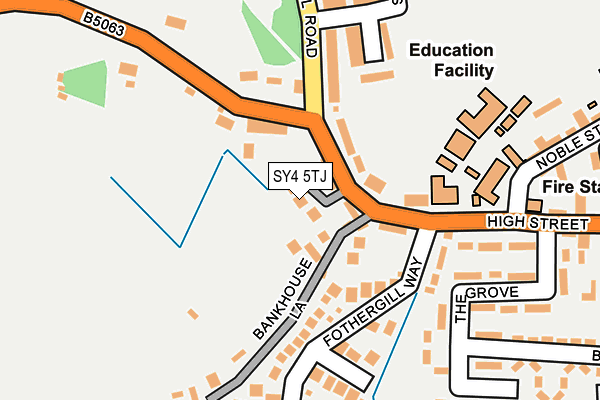 SY4 5TJ map - OS OpenMap – Local (Ordnance Survey) SY4 5TJ map - OS OpenMap – Local (Ordnance Survey)
