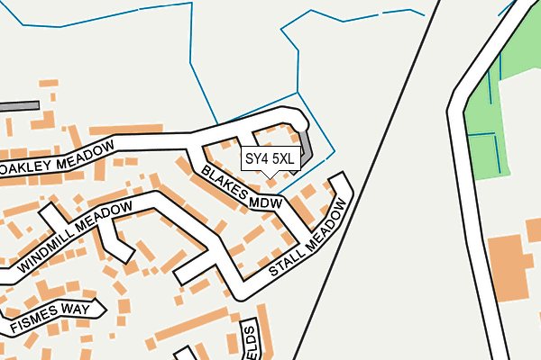 SY4 5XL map - OS OpenMap – Local (Ordnance Survey) SY4 5XL map - OS OpenMap – Local (Ordnance Survey)