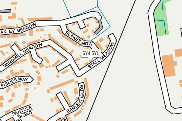 SY4 5YL map - OS OpenMap – Local (Ordnance Survey) SY4 5YL map - OS OpenMap – Local (Ordnance Survey)