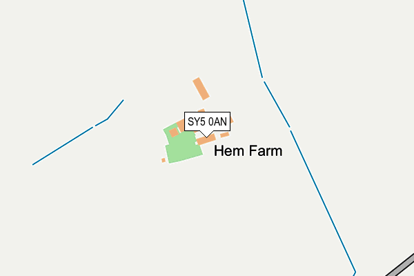 SY5 0AN map - OS OpenMap – Local (Ordnance Survey) SY5 0AN map - OS OpenMap – Local (Ordnance Survey)