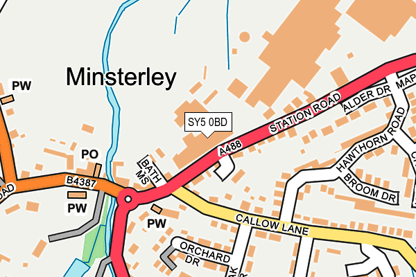SY5 0BD map - OS OpenMap – Local (Ordnance Survey) SY5 0BD map - OS OpenMap – Local (Ordnance Survey)