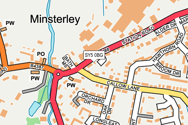 SY5 0BG map - OS OpenMap – Local (Ordnance Survey) SY5 0BG map - OS OpenMap – Local (Ordnance Survey)