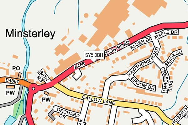 SY5 0BH map - OS OpenMap – Local (Ordnance Survey) SY5 0BH map - OS OpenMap – Local (Ordnance Survey)