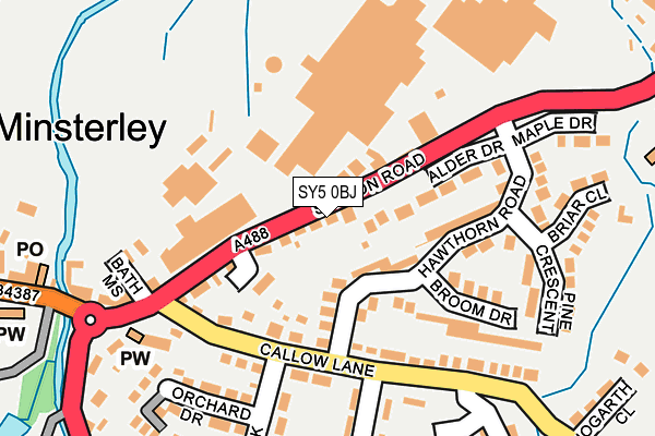 SY5 0BJ map - OS OpenMap – Local (Ordnance Survey) SY5 0BJ map - OS OpenMap – Local (Ordnance Survey)