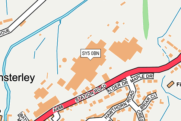 SY5 0BN map - OS OpenMap – Local (Ordnance Survey) SY5 0BN map - OS OpenMap – Local (Ordnance Survey)