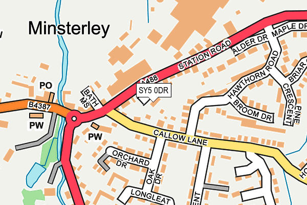 SY5 0DR map - OS OpenMap – Local (Ordnance Survey) SY5 0DR map - OS OpenMap – Local (Ordnance Survey)