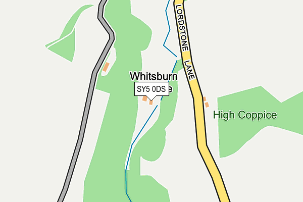 SY5 0DS map - OS OpenMap – Local (Ordnance Survey) SY5 0DS map - OS OpenMap – Local (Ordnance Survey)