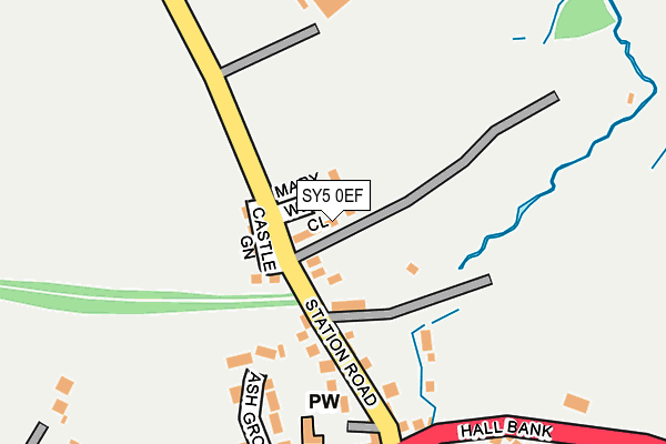 SY5 0EF map - OS OpenMap – Local (Ordnance Survey) SY5 0EF map - OS OpenMap – Local (Ordnance Survey)