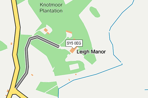 SY5 0EG map - OS OpenMap – Local (Ordnance Survey) SY5 0EG map - OS OpenMap – Local (Ordnance Survey)