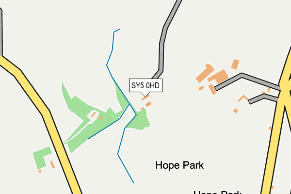 SY5 0HD map - OS OpenMap – Local (Ordnance Survey) SY5 0HD map - OS OpenMap – Local (Ordnance Survey)