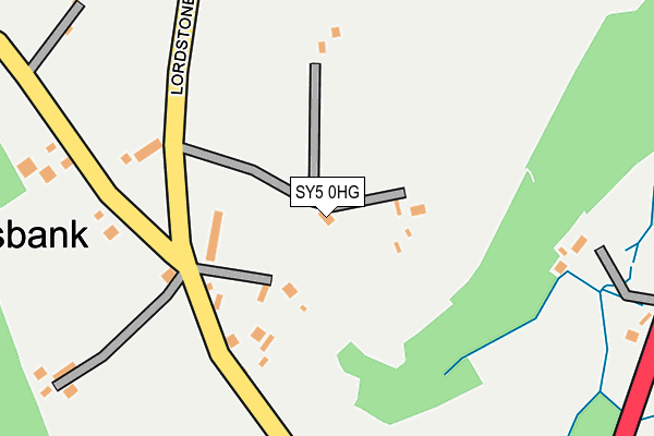 SY5 0HG map - OS OpenMap – Local (Ordnance Survey) SY5 0HG map - OS OpenMap – Local (Ordnance Survey)