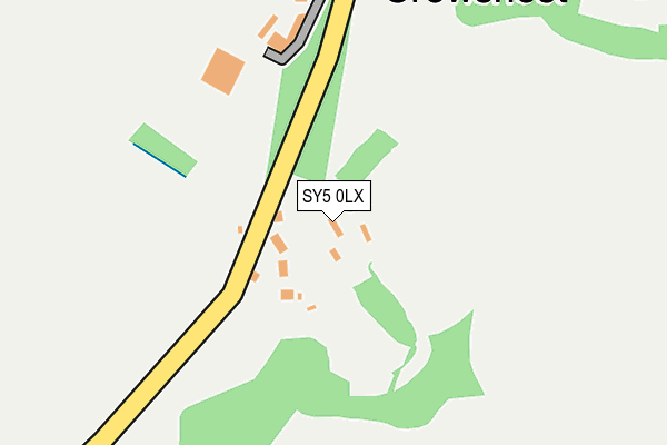 SY5 0LX map - OS OpenMap – Local (Ordnance Survey) SY5 0LX map - OS OpenMap – Local (Ordnance Survey)