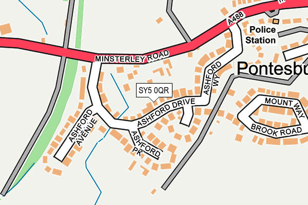 SY5 0QR map - OS OpenMap – Local (Ordnance Survey) SY5 0QR map - OS OpenMap – Local (Ordnance Survey)