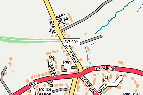 SY5 0QY map - OS OpenMap – Local (Ordnance Survey) SY5 0QY map - OS OpenMap – Local (Ordnance Survey)