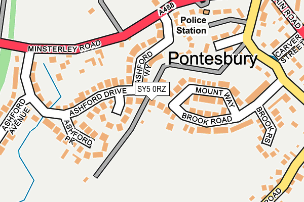 SY5 0RZ map - OS OpenMap – Local (Ordnance Survey) SY5 0RZ map - OS OpenMap – Local (Ordnance Survey)