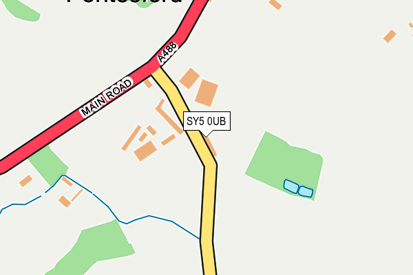 SY5 0UB map - OS OpenMap – Local (Ordnance Survey) SY5 0UB map - OS OpenMap – Local (Ordnance Survey)