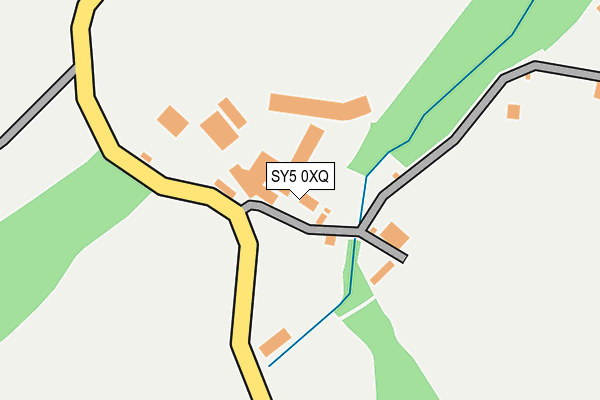 SY5 0XQ map - OS OpenMap – Local (Ordnance Survey) SY5 0XQ map - OS OpenMap – Local (Ordnance Survey)