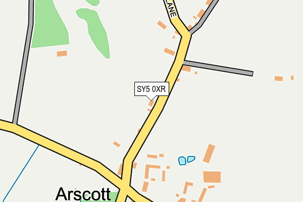 SY5 0XR map - OS OpenMap – Local (Ordnance Survey) SY5 0XR map - OS OpenMap – Local (Ordnance Survey)