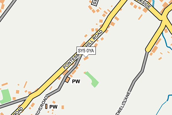 SY5 0YA map - OS OpenMap – Local (Ordnance Survey) SY5 0YA map - OS OpenMap – Local (Ordnance Survey)
