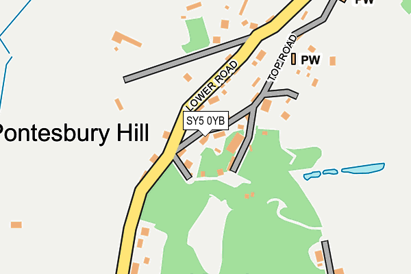 SY5 0YB map - OS OpenMap – Local (Ordnance Survey) SY5 0YB map - OS OpenMap – Local (Ordnance Survey)