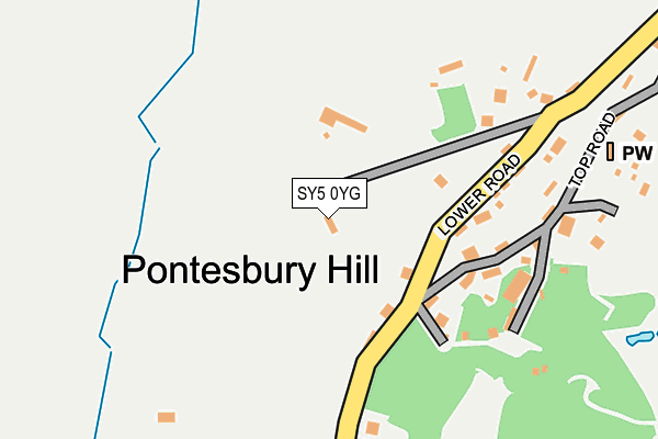 SY5 0YG map - OS OpenMap – Local (Ordnance Survey) SY5 0YG map - OS OpenMap – Local (Ordnance Survey)