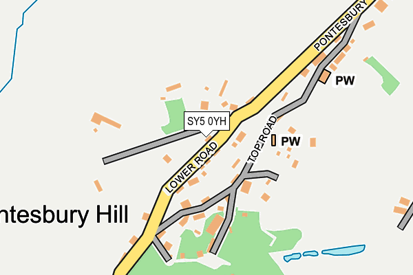 SY5 0YH map - OS OpenMap – Local (Ordnance Survey) SY5 0YH map - OS OpenMap – Local (Ordnance Survey)