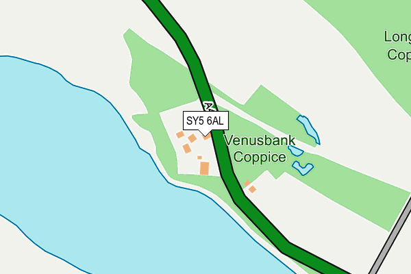 SY5 6AL map - OS OpenMap – Local (Ordnance Survey) SY5 6AL map - OS OpenMap – Local (Ordnance Survey)