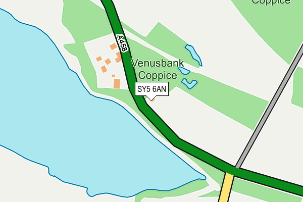 SY5 6AN map - OS OpenMap – Local (Ordnance Survey) SY5 6AN map - OS OpenMap – Local (Ordnance Survey)