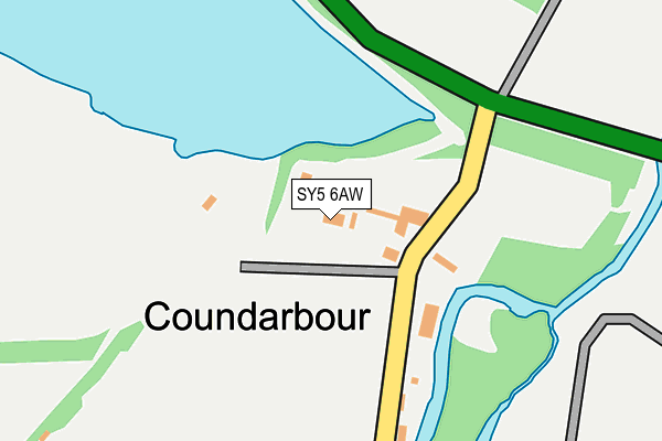 SY5 6AW map - OS OpenMap – Local (Ordnance Survey) SY5 6AW map - OS OpenMap – Local (Ordnance Survey)