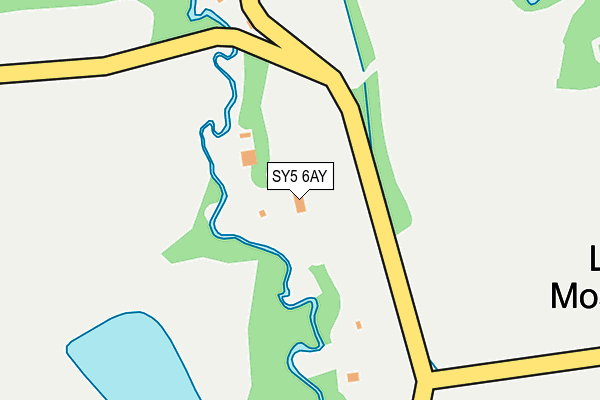 SY5 6AY map - OS OpenMap – Local (Ordnance Survey) SY5 6AY map - OS OpenMap – Local (Ordnance Survey)