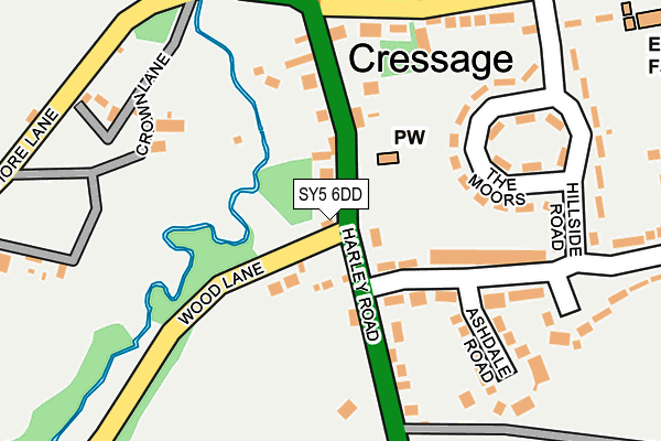 SY5 6DD map - OS OpenMap – Local (Ordnance Survey) SY5 6DD map - OS OpenMap – Local (Ordnance Survey)