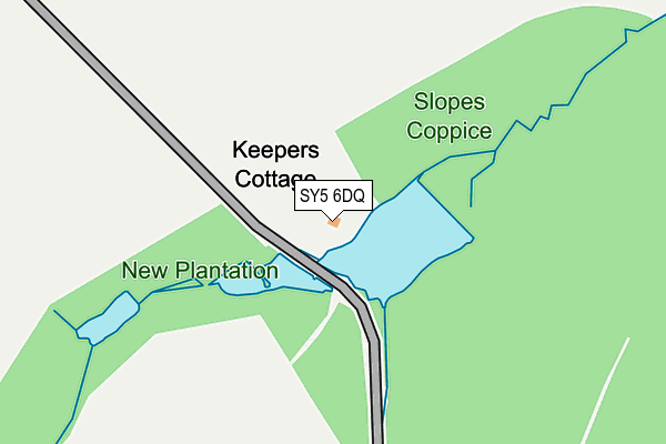 SY5 6DQ map - OS OpenMap – Local (Ordnance Survey) SY5 6DQ map - OS OpenMap – Local (Ordnance Survey)