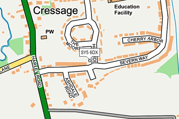 SY5 6DX map - OS OpenMap – Local (Ordnance Survey) SY5 6DX map - OS OpenMap – Local (Ordnance Survey)