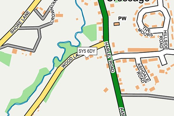 SY5 6DY map - OS OpenMap – Local (Ordnance Survey) SY5 6DY map - OS OpenMap – Local (Ordnance Survey)