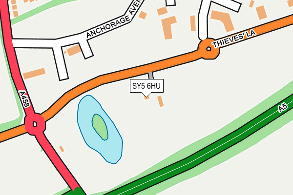 SY5 6HU map - OS OpenMap – Local (Ordnance Survey) SY5 6HU map - OS OpenMap – Local (Ordnance Survey)
