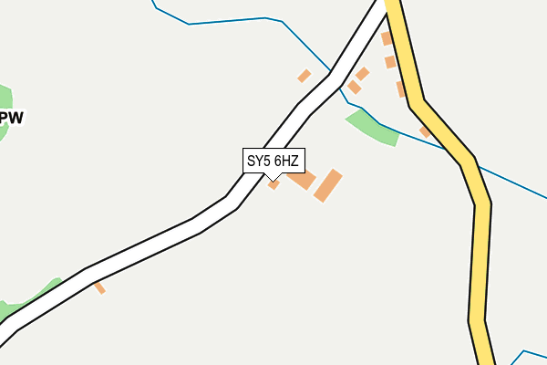 SY5 6HZ map - OS OpenMap – Local (Ordnance Survey) SY5 6HZ map - OS OpenMap – Local (Ordnance Survey)