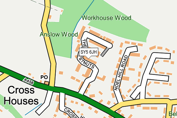 SY5 6JH map - OS OpenMap – Local (Ordnance Survey) SY5 6JH map - OS OpenMap – Local (Ordnance Survey)